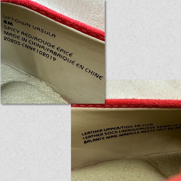 Earth Uptown Ursula Slingback Spicy Red Soft Suede Closed Toe Shoes Size 8M - Picture 16 of 16